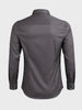 Men's Grey Slim Fit Solid Party Wear Shirt