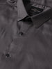 Men's Grey Slim Fit Solid Party Wear Shirt