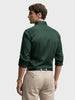 Men's Green Slim Fit Solid Party Wear Shirt