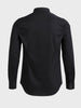 Men's Black Slim Fit Solid Party Wear Shirt
