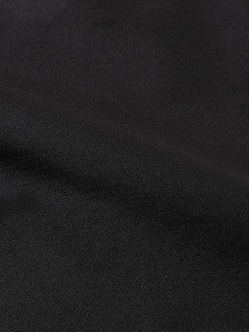 Men's Black Slim Fit Solid Party Wear Shirt