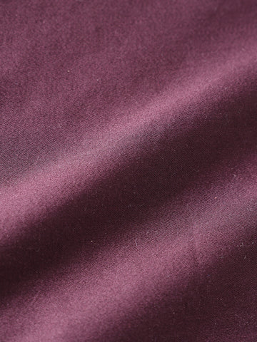 Men's Maroon Slim Fit Solid Party Wear Shirt