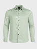 Men's Green Slim Fit Solid Party Wear Shirt