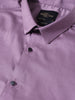 Men's Purple Slim Fit Solid Party Wear Shirt