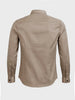 Men's Brown Slim Fit Solid Party Wear Shirt