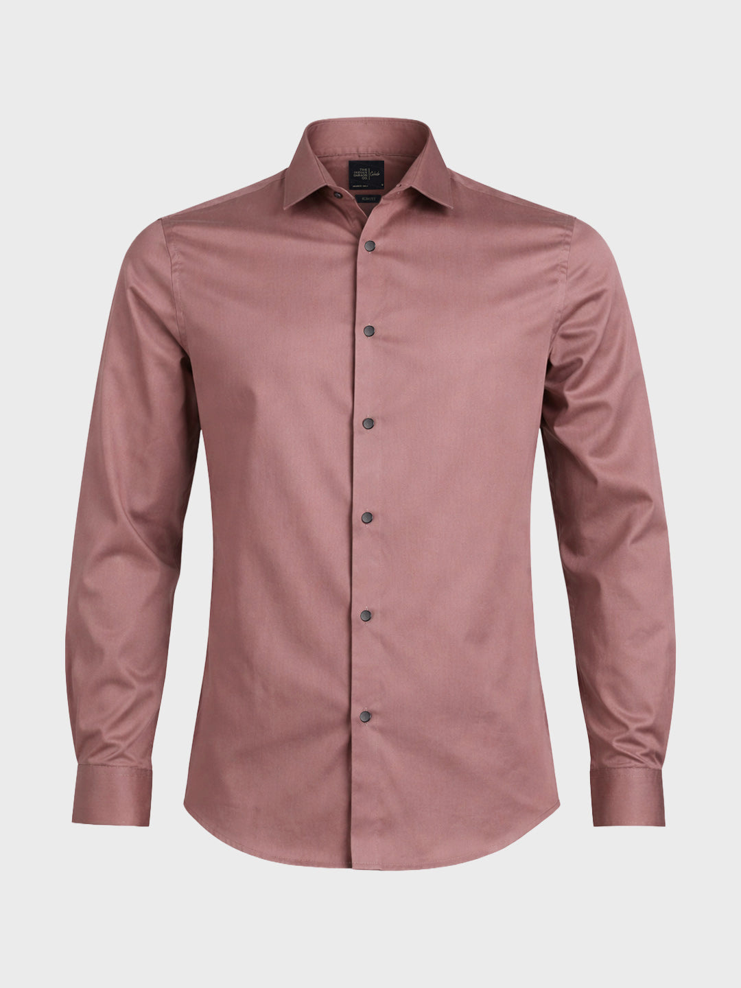 Men's Pink Slim Fit Solid Party Wear Shirt