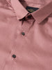 Men's Pink Slim Fit Solid Party Wear Shirt