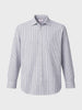 Men's Blue Relaxed Fit Striped Casual Shirt