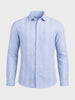 Men's Blue Slim Fit Striped Casual Shirt