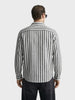 Men's Black Relaxed Fit Striped Casual Shirt