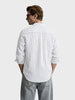 Men's White Relaxed Fit Striped Casual Shirts