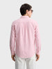 Men's Pink Slim Fit Striped Casual  Shirt