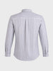 Men's Grey Slim Fit Striped Casual Shirts