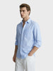 Men's Blue Regular Fit Striped Casual Shirts