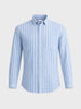Men's Blue Regular Fit Striped Casual Shirts