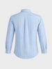 Men's Blue Regular Fit Striped Casual Shirts