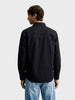 Men's Black Regular Fit Solid Casual Shirt