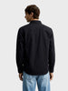Men's Black Regular Fit Solid Casual Shirt