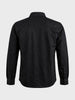 Men's Black Regular Fit Solid Casual Shirt