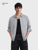 Men's Grey Oversized Fit Solid Casual Shirt