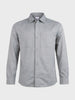 Men's Grey Oversized Fit Solid Casual Shirt