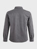Men's Grey Oversized Fit Solid Casual Shirt