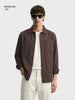 Men's Brown Oversized Fit Solid Casual Shirt