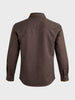 Men's Brown Oversized Fit Solid Casual Shirt
