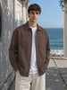 Men's Brown Oversized Fit Solid Casual Shirt