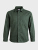 Men's Green Oversized Fit Solid Casual Shirt
