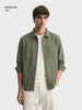 Men's Green Regular Fit Solid Casual Shirt