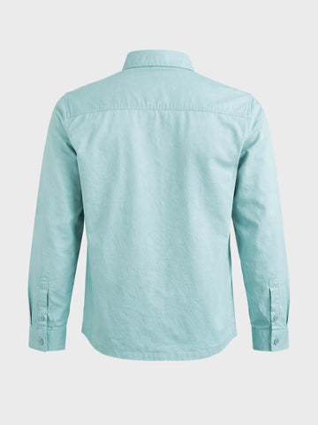 Men's Green Oversized Fit Solid Casual Shirt
