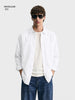 Men's White Regular Fit Solid Casual Shirt