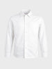 Men's White Regular Fit Solid Casual Shirt