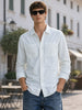Men's White Regular Fit Solid Casual Shirt