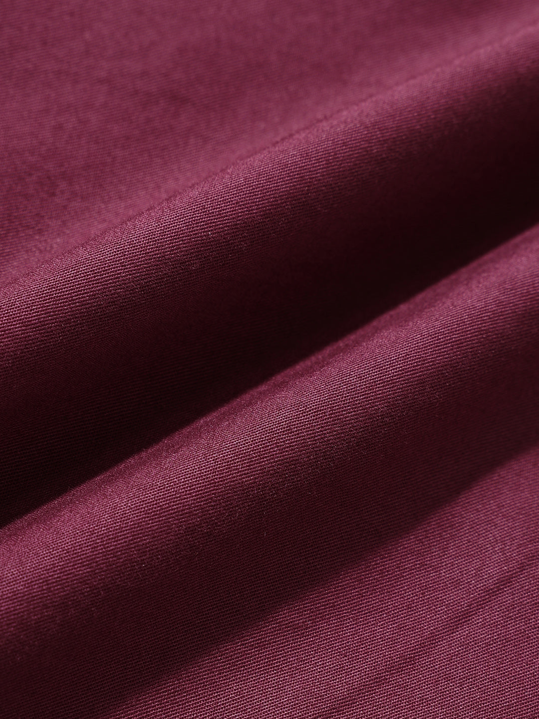 Men's Maroon Regular Fit Utility Solid Shirt