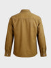 Men's Khaki Regular Fit Solid Utility Shirt