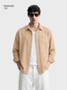 Men's Orange Regular Fit Textured Casual Shirts