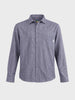 Men's Black Oversized Fit Textured Casual Shirts
