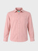 Men's Pink Regular Fit Textured Casual Shirts
