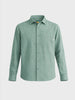 Men's Green Regular Fit Textured Casual Shirts
