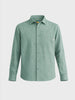 Men's Green Oversized Fit Textured Casual Shirts