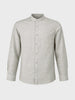 Men's Grey Regular Fit Textured Resort Wear Shirt