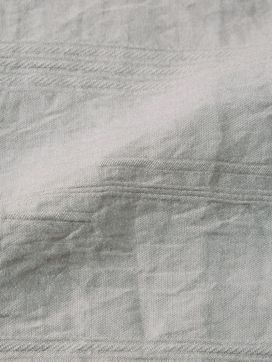 Men's Grey Regular Fit Textured Resort Wear Shirt