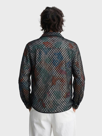 Men's Multicolor Regular Fit Textured Casual Shirts