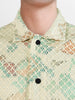 Men's Cream Regular Fit Solid Casual Shirts