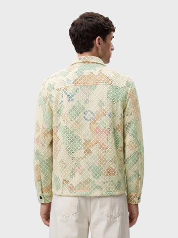 Men's Cream Regular Fit Solid Casual Shirts