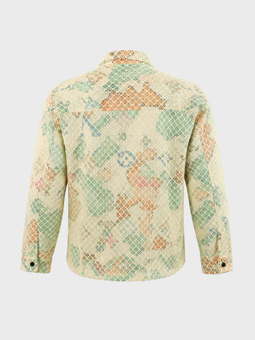 Men's Cream Regular Fit Solid Casual Shirts