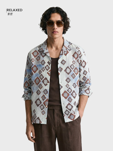 Men's Multicolor Relaxed Fit Solid Casual Shirt