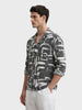 Men's Black Relaxed Fit Solid Casual Shirt